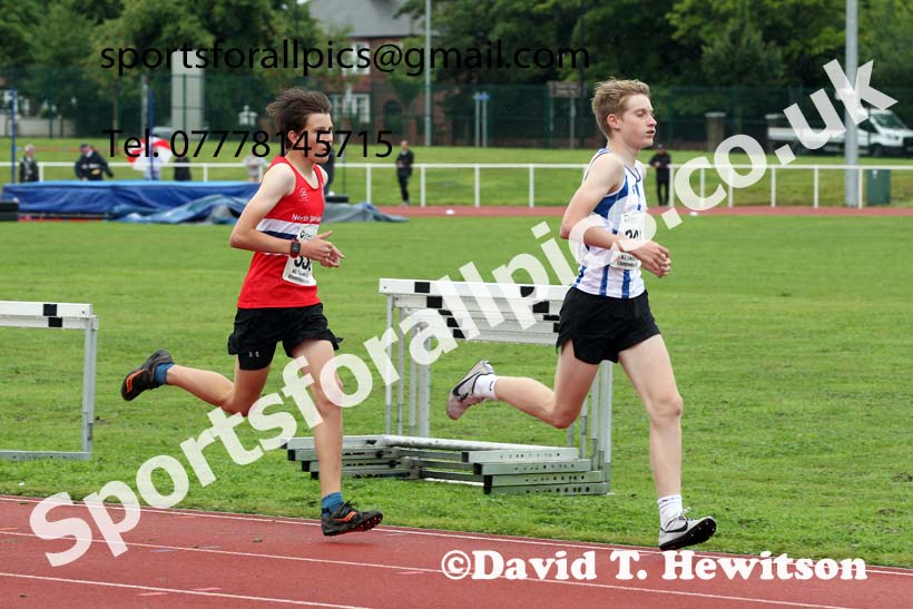 Mens and Boys 1500 metres, 2021 North Eastern Track and Field Champs., Middesbrough. Photo: David T. Hewitson/Sports for All Pics